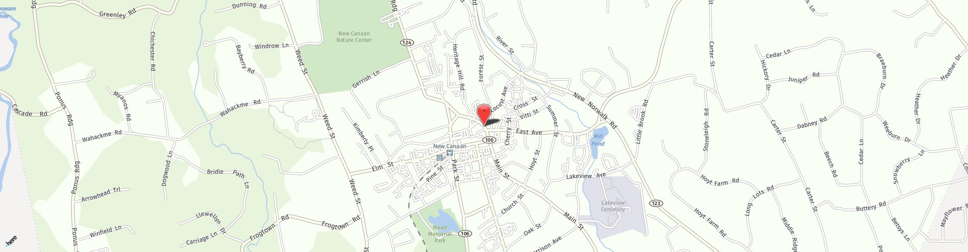 Location Map: 80 Main St. New Canaan, CT 06840